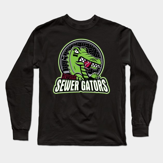 NY Sewer Gators Long Sleeve T-Shirt by bortwein